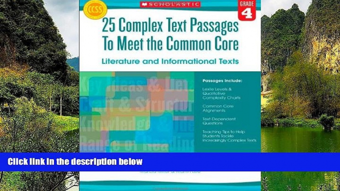 Deals in Books  25 Complex Text Passages to Meet the Common Core: Literature and Informational