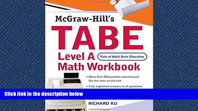 READ book TABE (Test of Adult Basic Education) Level A Math Workbook: The First Step to Lifelong