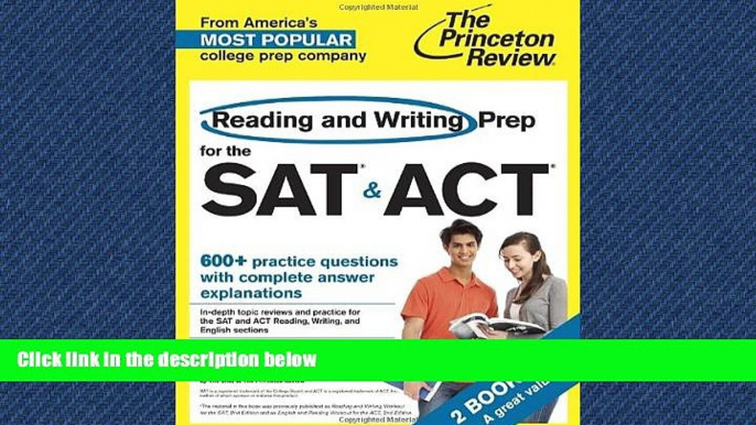 FAVORIT BOOK  Reading and Writing Prep for the SAT   ACT: 2 Books in 1 (College Test Preparation)