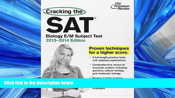 FAVORIT BOOK  Cracking the SAT Biology E/M Subject Test, 2013-2014 Edition (College Test