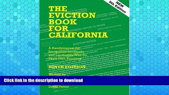 READ  The Eviction Book for California: A Handymanual for Scrupulous Landlords and Landladies Who