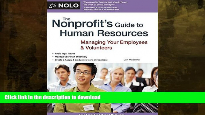 FAVORITE BOOK  The Nonprofit s Guide to Human Resources: Managing Your Employees   Volunteers