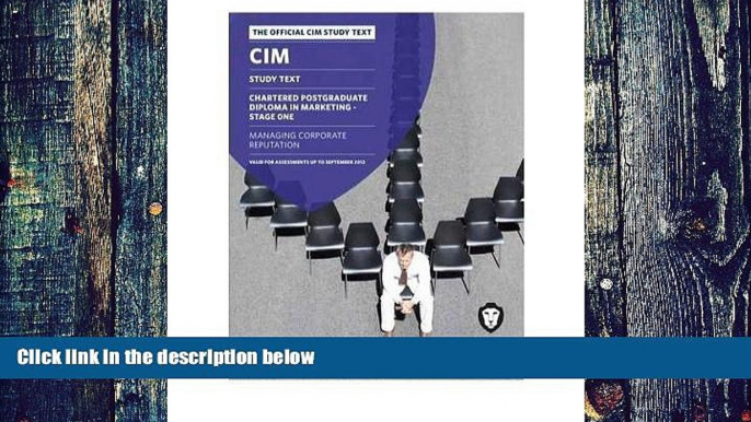 Full [PDF]  CIM - 12 Managing Corporate Reputation: Study Text (Paperback) - Common  BOOK ONLINE