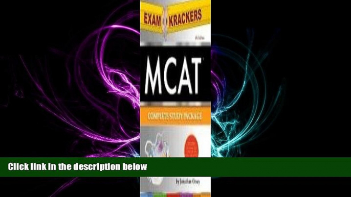 READ THE NEW BOOK  MCAT Complete Study Package, Sixth Edition (Exam Krackers) BOOOK ONLINE