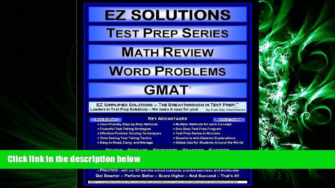 READ book EZ Solutions - Test Prep Series - Math Review - Word Problems - GMAT (Edition: Updated.