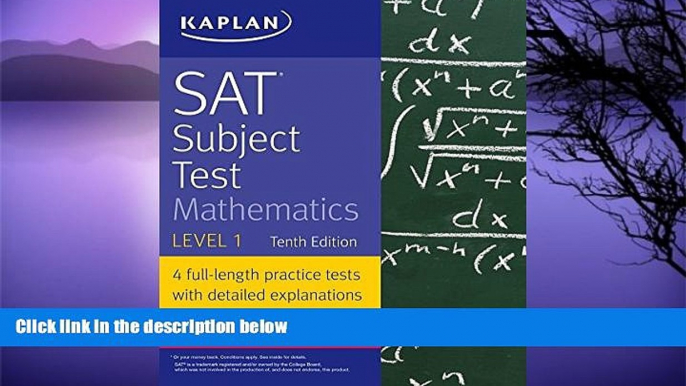 Buy NOW  SAT Subject Test Mathematics Level 1 (Kaplan Test Prep)  Premium Ebooks Best Seller in USA