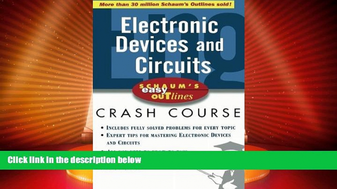 Price Schaum s Easy Outline of Electronic Devices and Circuits Jimmie Cathey On Audio