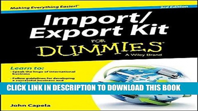 [PDF Kindle] Import / Export Kit For Dummies Full Book