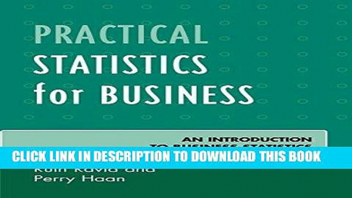 EPUB DOWNLOAD Practical Statistics for Business: An Introduction to Business Statistics PDF Online