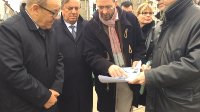 Visite du chantier de la gare