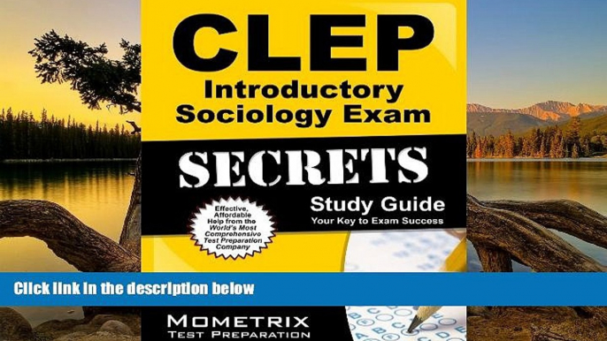 Buy CLEP Exam Secrets Test Prep Team CLEP Introductory Sociology Exam Secrets Study Guide: CLEP