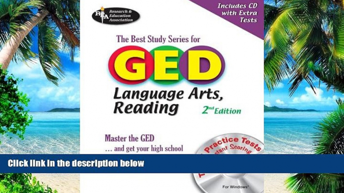 Best Price GED Language Arts, Reading w/CD-ROM: -- The Best Test Prep for the GED Language Arts: