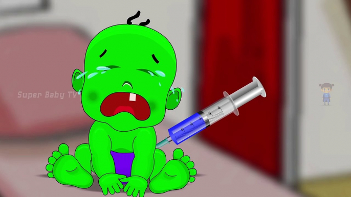 Funny Little Baby Hulk Injections in The Bottom | Learning Colors for Kids with Hulk Baby Doll