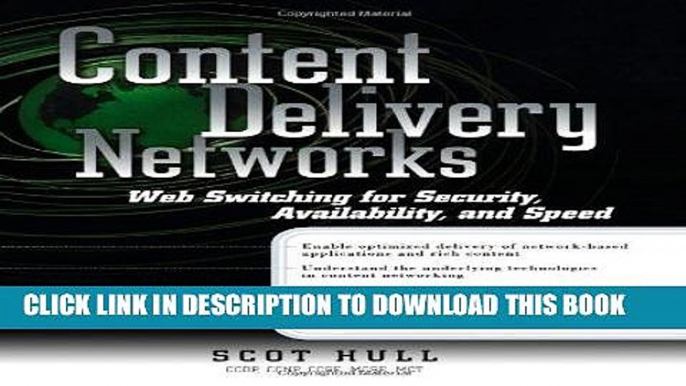 [READ] Ebook Content Delivery Networks: Web Switching for Security, Availability, and Speed Free