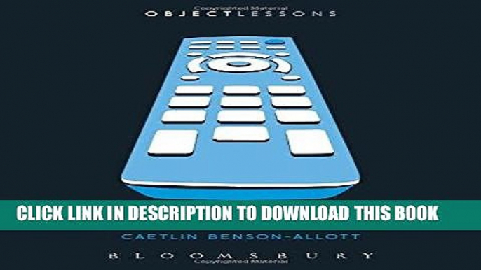 Ebook Remote Control (Object Lessons) Free Read