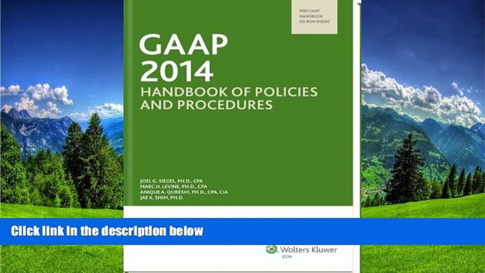 FAVORIT BOOK GAAP Handbook of Policies and Procedures (w/CD-ROM) (2014) (GAAP Handbook of