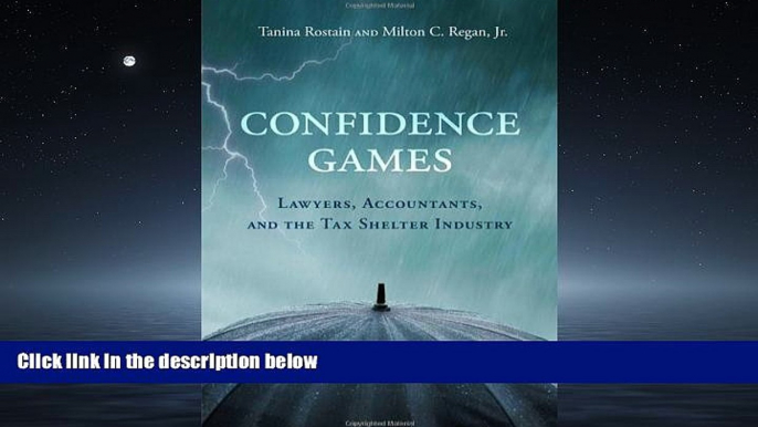 FAVORIT BOOK Confidence Games: Lawyers, Accountants, and the Tax Shelter Industry (MIT Press)