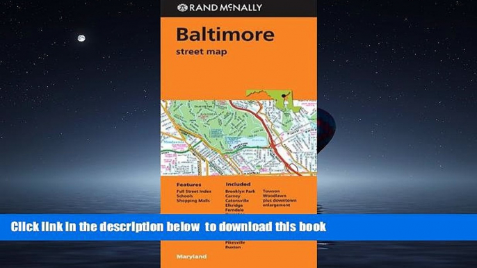 liberty books  Rand Mcnally Folded Map: Baltimore Street Map BOOK ONLINE