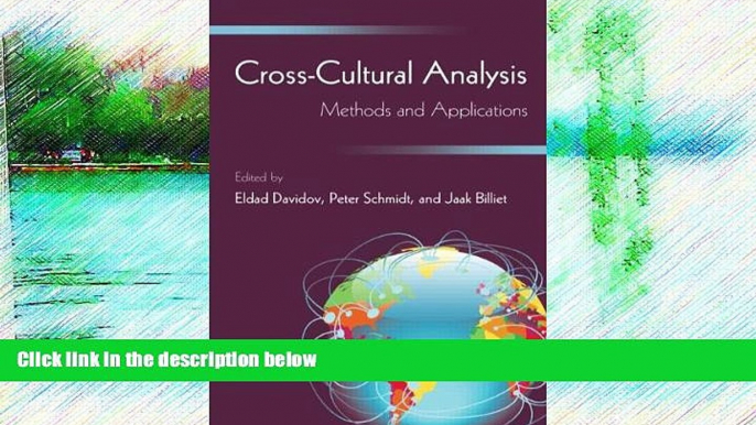 Deals in Books  Cross-Cultural Analysis: Methods and Applications (European Association of