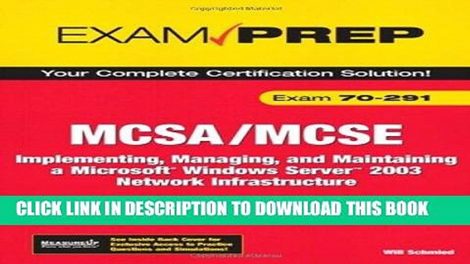 [READ] Mobi MCSA/MCSE 70-291: Implementing, Managing, and Maintaining a Microsoft Windows Server