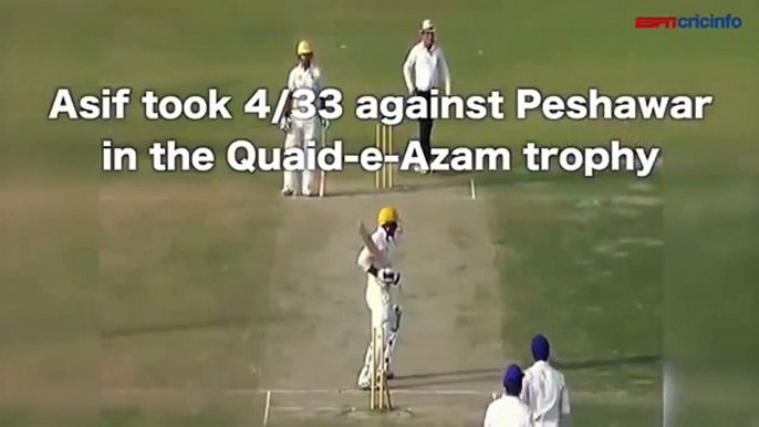 Muhammad Asif 4 wickets in Quaid e Azam Trophy vs Peshawar 2016 - cricket