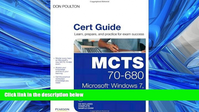 PDF [DOWNLOAD]  MCTS 70-680 Cert Guide: Microsoft Windows 7, Configuring (Certification Guide)