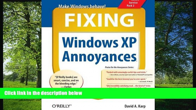 EBOOK ONLINE  Fixing Windows XP Annoyances #A# READ ONLINE