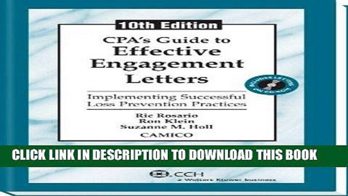 KINDLE CPA s Guide to Effective Engagement Letters: Implementing Successful Loss Prevention