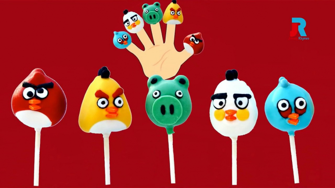 The Finger Family Angry birds Cake Pop Family Nursery Rhyme | Cake Pop Finger Family Songs