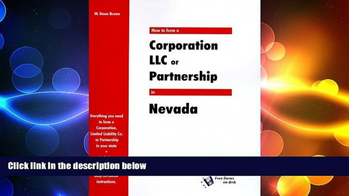 FREE DOWNLOAD  How to Form a Corporation, LLC or Partnership in Nevada (QuickStart)  DOWNLOAD