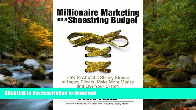 FAVORITE BOOK  Millionaire Marketing on a Shoestring Budget: How to Attract a Steady Stream of