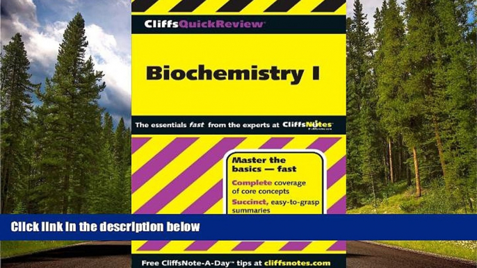 EBOOK ONLINE  CliffsQuickReview Biochemistry I (Cliffs Quick Review (Paperback))  FREE BOOOK