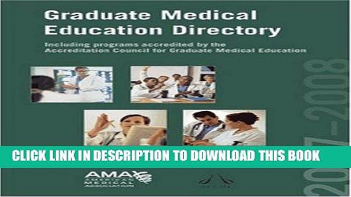 [READ] Mobi Graduate Medical Education Directory: Including Programs Accredited by the