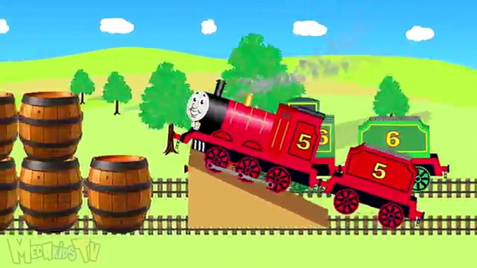 Red Vs Green Train Trains Cartoon For Kids