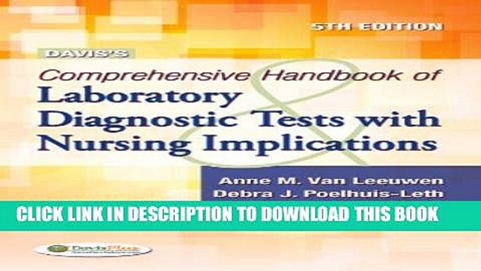 [READ] Mobi Davis s Comprehensive Handbook of Laboratory   Diagnostic Tests with Nursing