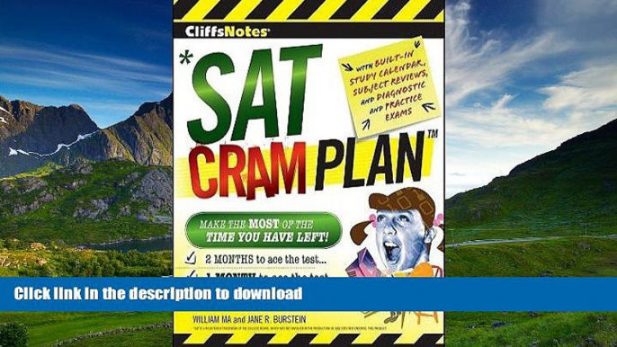 READ THE NEW BOOK CliffsNotes SAT Cram PlanÂ Â  [CLIFFSNOTES SAT CRAM PLAN] [Paperback] READ EBOOK