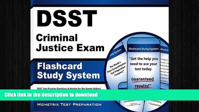 FAVORIT BOOK DSST Criminal Justice Exam Flashcard Study System: DSST Test Practice Questions