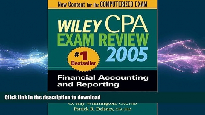 READ THE NEW BOOK Wiley CPA Examination Review 2005, Financial Accounting and Reporting (Wiley CPA