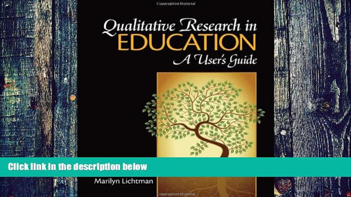 Audiobook Qualitative Research in Education: A User s Guide Marilyn Lichtman On CD