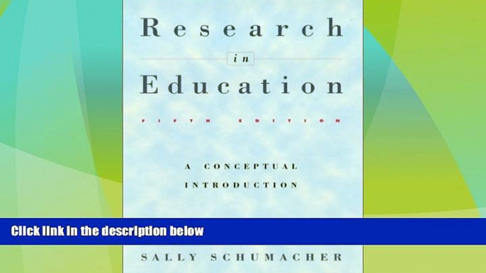 Price Research in Education: A Conceptual Introduction (5th Edition) James H. McMillan On Audio