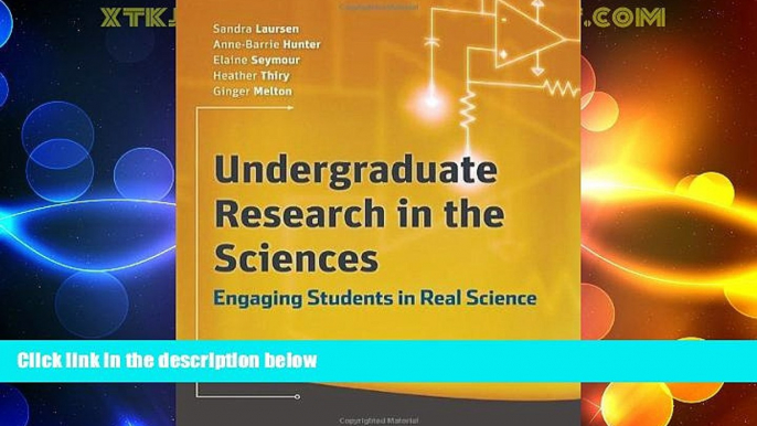 Price Undergraduate Research in the Sciences: Engaging Students in Real Science Sandra Laursen On