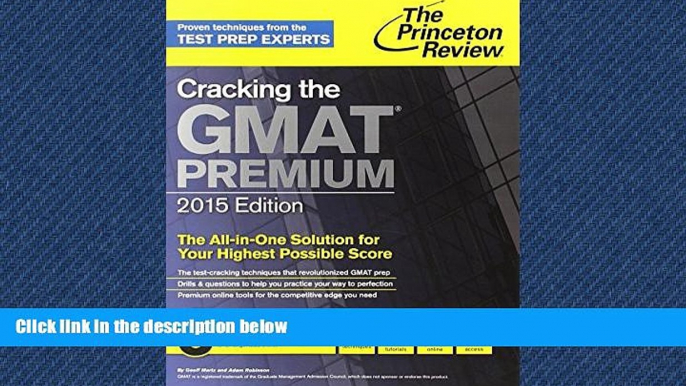 READ book Cracking the GMAT Premium Edition with 6 Computer-Adaptive Practice Tests, 2015