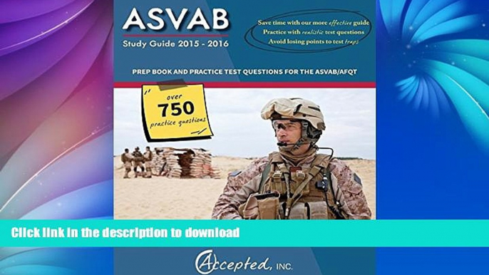 FAVORIT BOOK ASVAB Study Guide 2015-2016:: Prep Book and Practice Test Questions for the