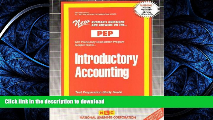 FAVORIT BOOK INTRODUCTORY ACCOUNTING (Excelsior/Regents College Examination Series) (Passbooks)