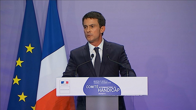 Manuel Valls : "Il faut changer notre approche du handicap"