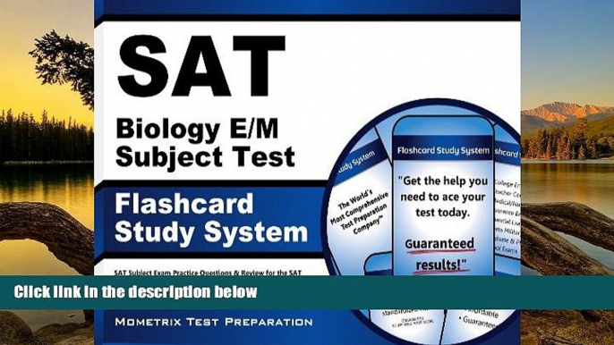 Online SAT Subject Exam Secrets Test Prep Team SAT Biology E/M Subject Test Flashcard Study