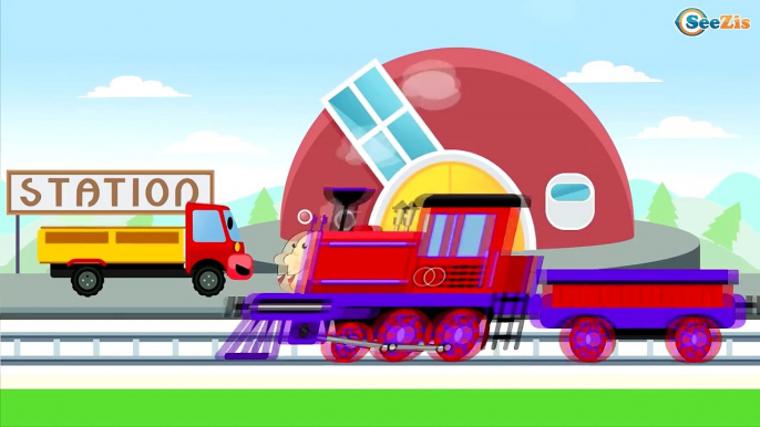 Trains Cartoons for Children - Choo Choo Train - Learn Shapes, Colors and Counting | Video for Kids