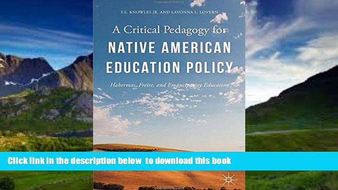 {BEST PDF |PDF [FREE] DOWNLOAD | PDF [DOWNLOAD] A Critical Pedagogy for Native American Education