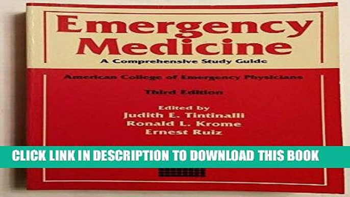 [READ] Mobi Emergency Medicine: A Comprehensive Study Guide : American College of Emergency