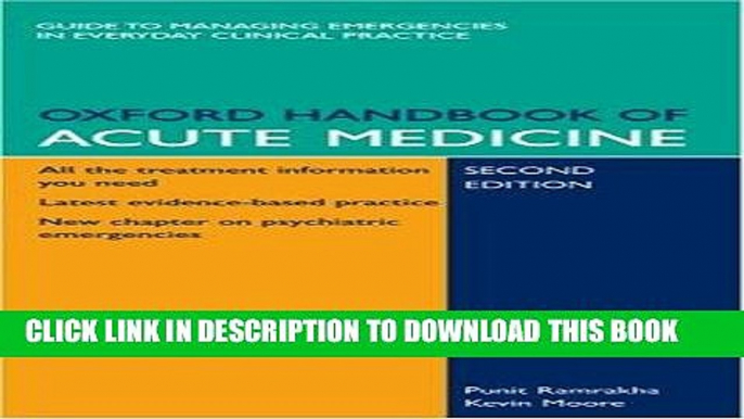 [READ] Mobi Oxford Handbook of Acute Medicine: Book and PDA Pack (Oxford Handbooks Series) Free